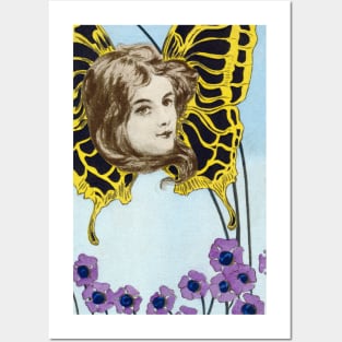 1920 Surrealist Butterfly Posters and Art